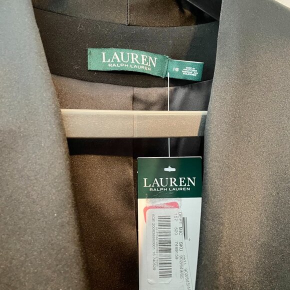 NWT Ralph Lauren Ladies Black Wool Tuxedo-Style Blazer - Picture 2 of 14